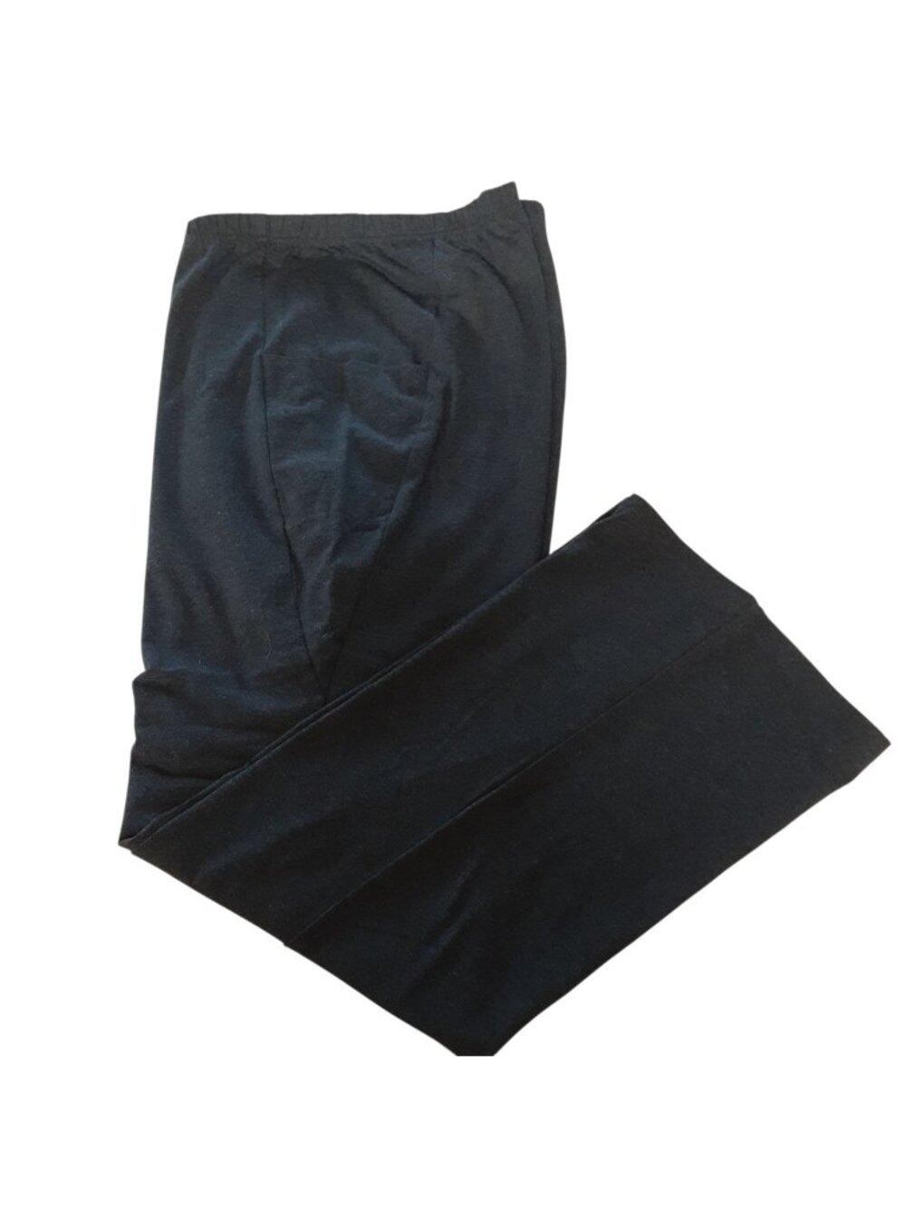 Woman Within Pants Size 22/24 1X Cotton Blend 2 Side Pockets Wide-Leg NWOT